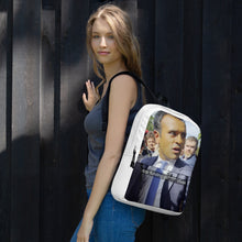 Load image into Gallery viewer, VIVEK STOP BEING RACIST AND FUNDING GENOCIDE BACK TO SCHOOL BACKPACK