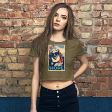Load image into Gallery viewer, VOTE HOPE NO CRACKHEADBARNEY NOPE SPAZZ CROP TOP!!