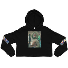 Load image into Gallery viewer, FREE PALESTINE FUCK YOU Crop Hoodie