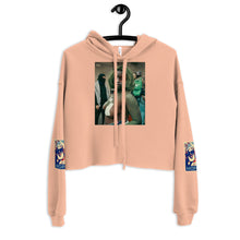 Load image into Gallery viewer, FREE PALESTINE FUCK YOU Crop Hoodie