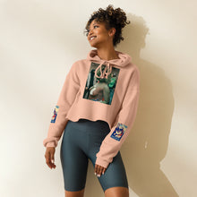 Load image into Gallery viewer, FREE PALESTINE FUCK YOU Crop Hoodie